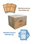 COMBO AZÚCAR: 500 MASCABADO 4GR + 500 REFINADA 5GR