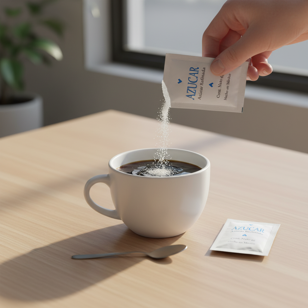 COMBO AZÚCAR 4 G: 500 MASCABADO+ 500 REFINADA (1000 Pzs)